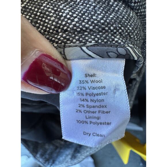 5 for $17 Talbots Petites Heritage Gray Wool Blend Pants 10P - Picture 9 of 9